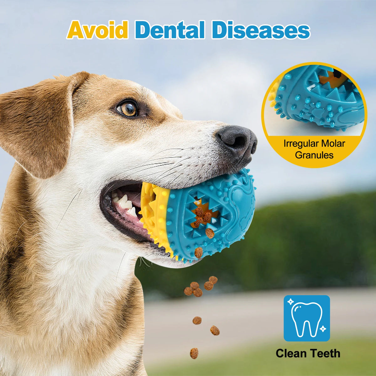 Interactive Dog Treat Ball – Chew & Reward Toy