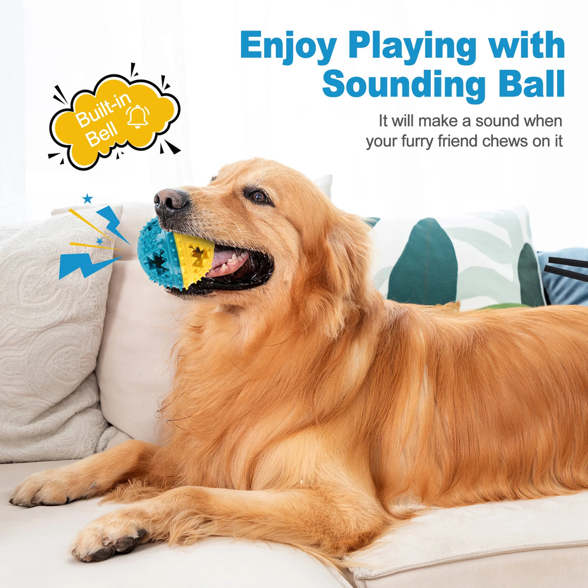 Interactive Dog Treat Ball – Chew & Reward Toy
