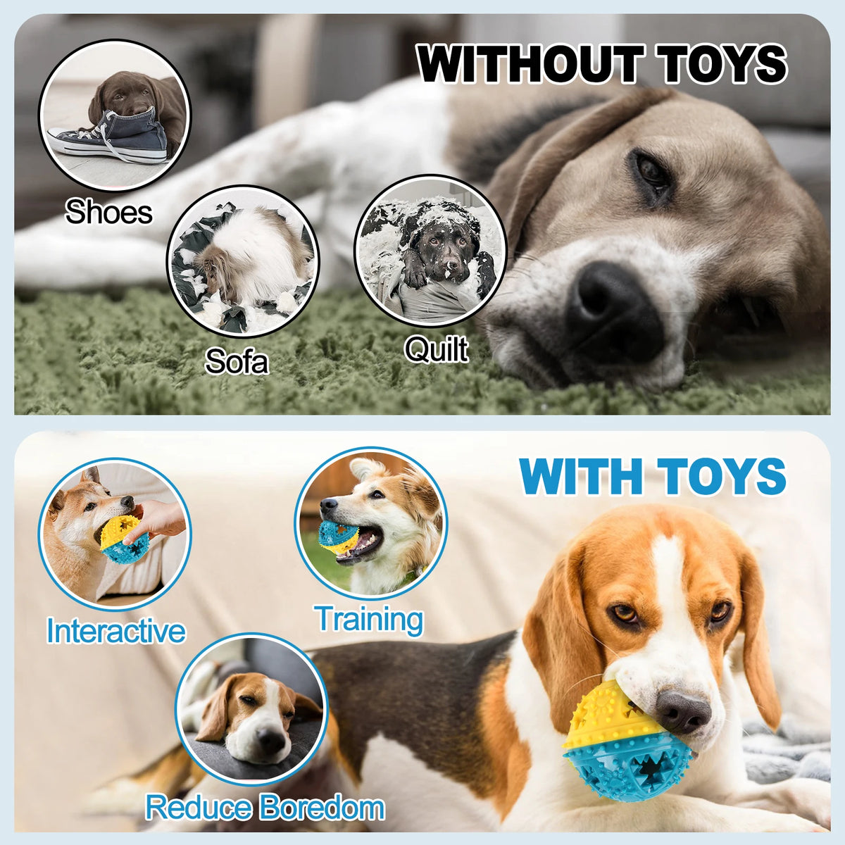 Interactive Dog Treat Ball – Chew & Reward Toy