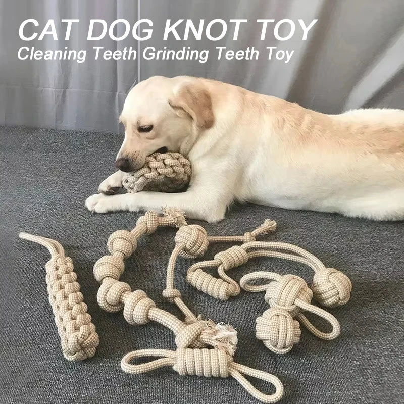 Dog Teeth cleaning knot toy