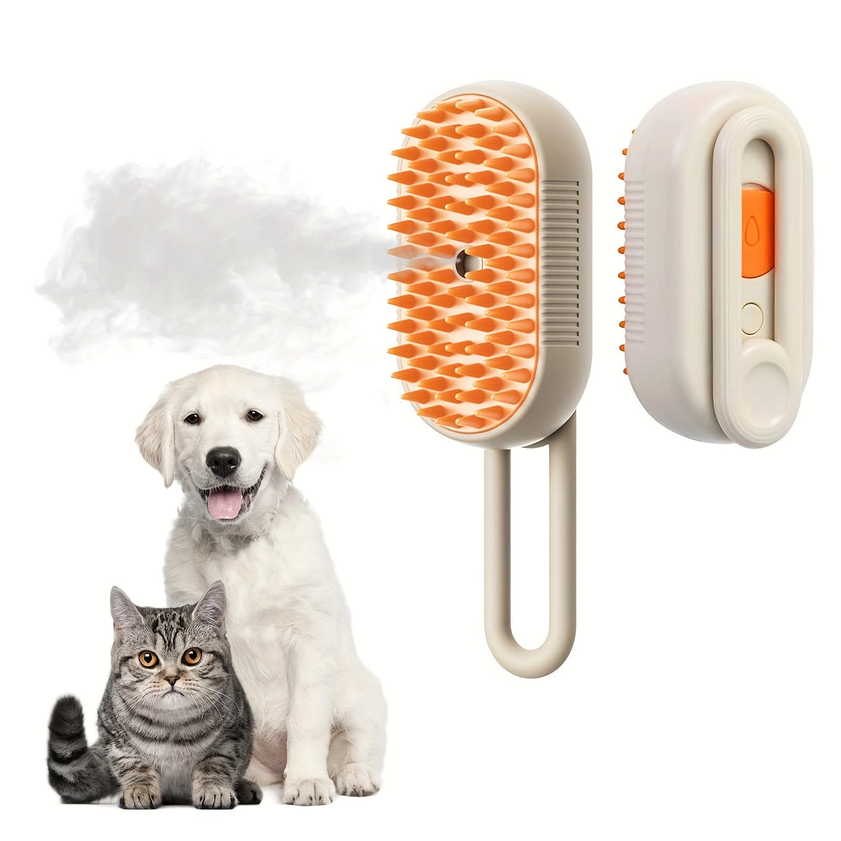 3-In-1 Rechargeable Steam Pet Brush